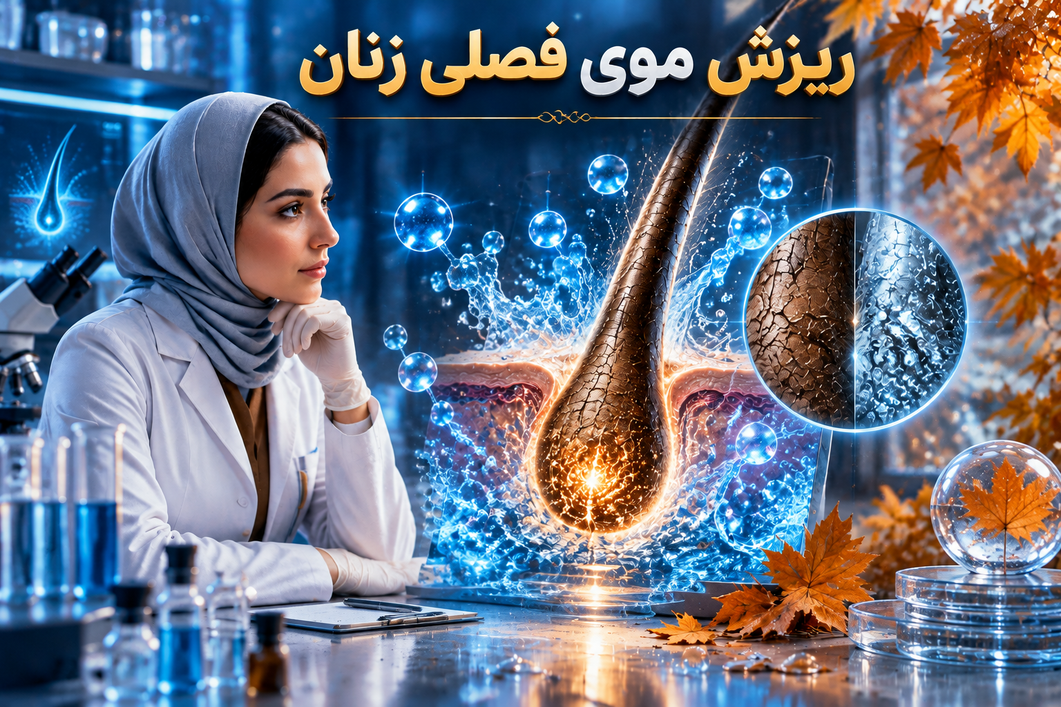 ریزش موی فصلی زنان
