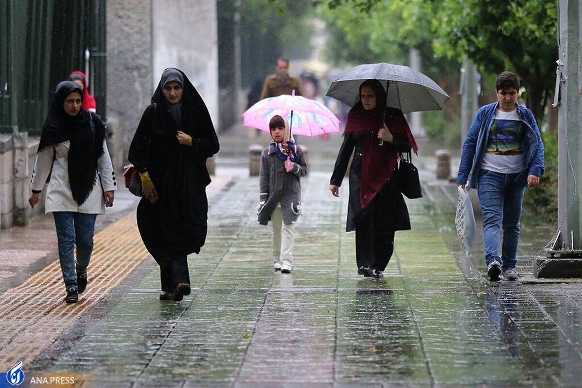 بارش باران در نقاط مختلف کشور