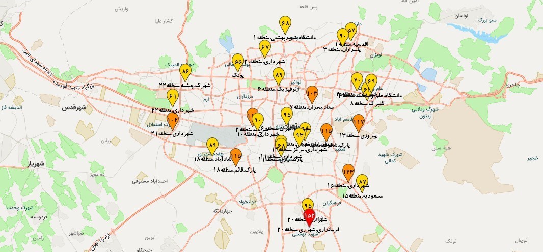 کیفیت هوای تهران , 