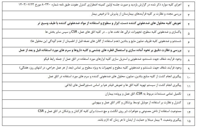 توضیحات وزارت بهداشت در خصوص حادثه بیمارستان نگاه + مستندات