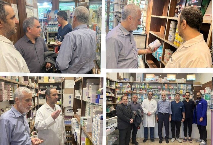 بازدیدهای سرزده رئیس سازمان غذا و دارو از داروخانه‌ها
