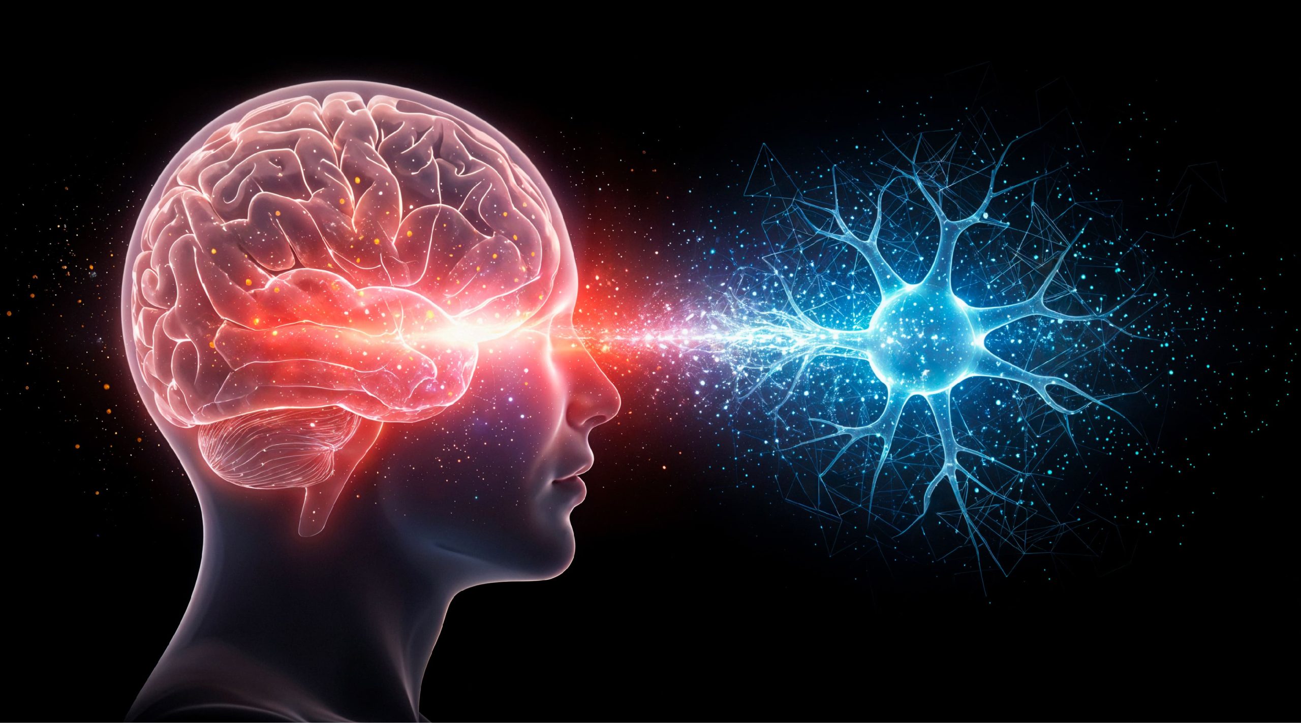 تصویر مفهومی ارتباط مغز و نورونها و اختلالات سیستم عصبی